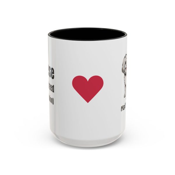 Maltese Dog Accent Coffee Mug (11, 15oz)